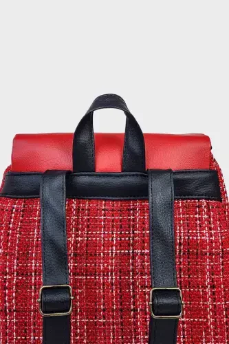 Woman Red Backpack-Red - 4
