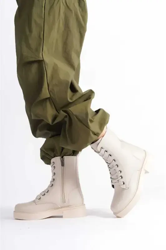 Woman Short Boot-Beige.TAIM - 1