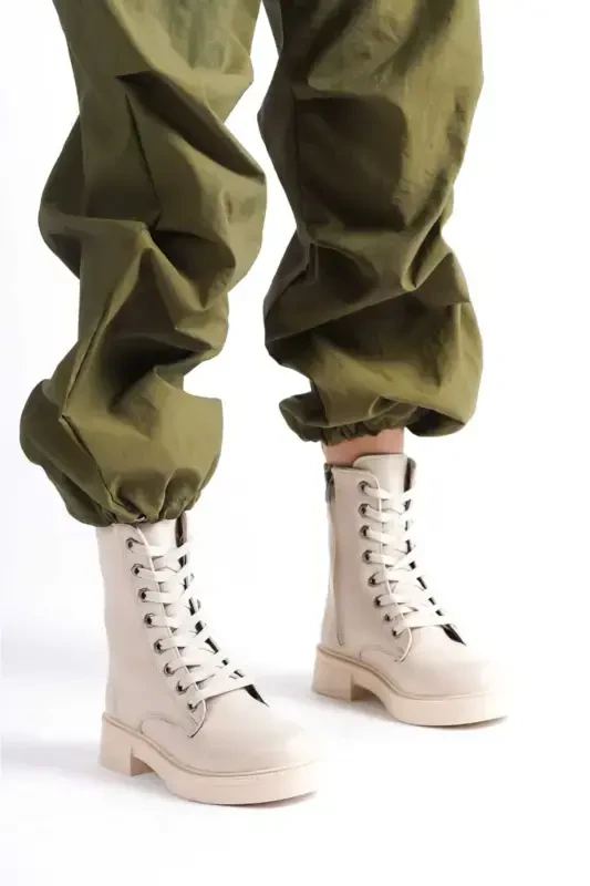 Woman Short Boot-Beige.TAIM - 3