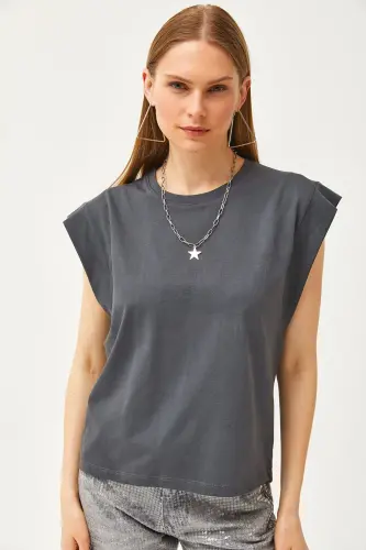 Woman's Smoked Armpit Detail Bat T-Shirt TSH-1 - 2