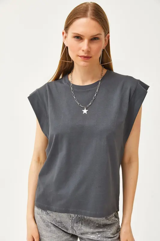 Woman's Smoked Armpit Detail Bat T-Shirt TSH-1 - 2