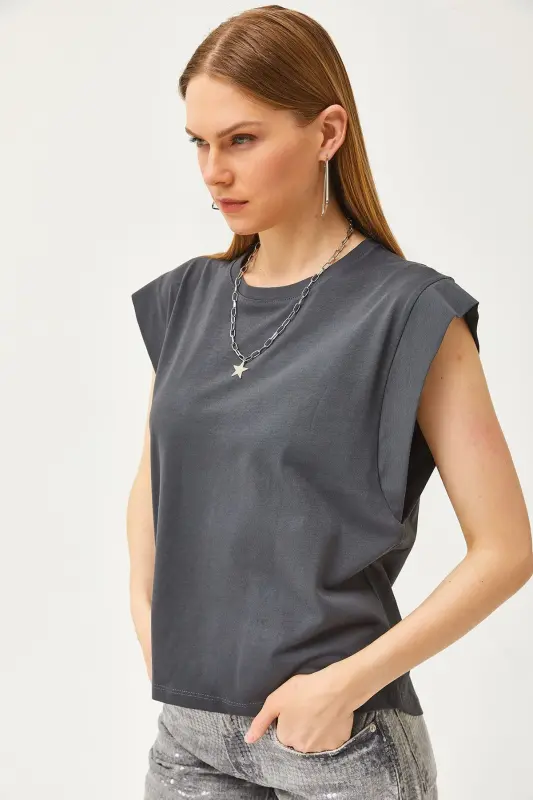 Woman's Smoked Armpit Detail Bat T-Shirt TSH-1 - 3