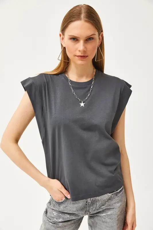 Woman's Smoked Armpit Detail Bat T-Shirt TSH-1 - 4