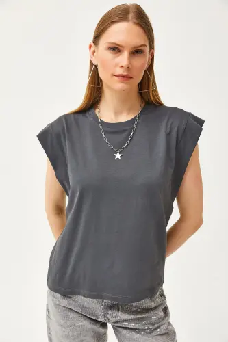 Woman's Smoked Armpit Detail Bat T-Shirt TSH-1 - 5