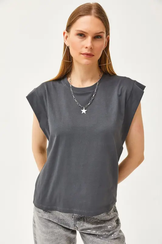 Woman's Smoked Armpit Detail Bat T-Shirt TSH-1 - 5