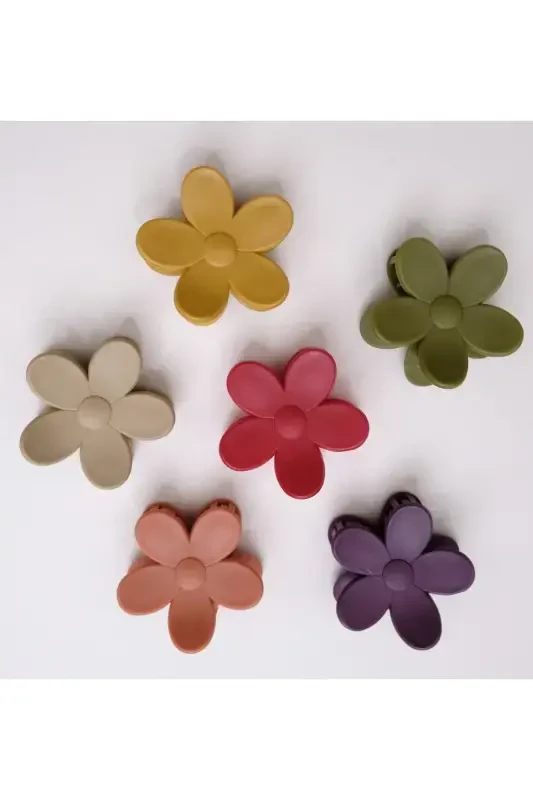 Women 6-Piece Colorful Daisy Hair Clip Set-Mixed - 5