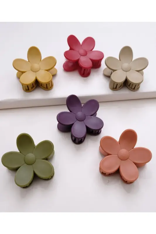 Women 6-Piece Colorful Daisy Hair Clip Set-Mixed - 4