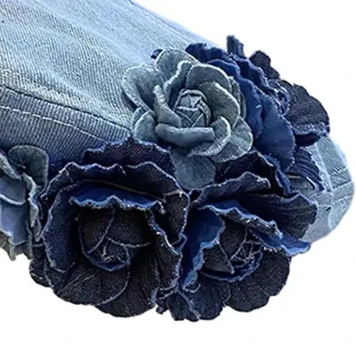 Women Beret Hat Denim Cap Comfortable Birthday Gift Headwear Costume Hat Painter Hat for Outdoor Holiday New Year Autumn - generic