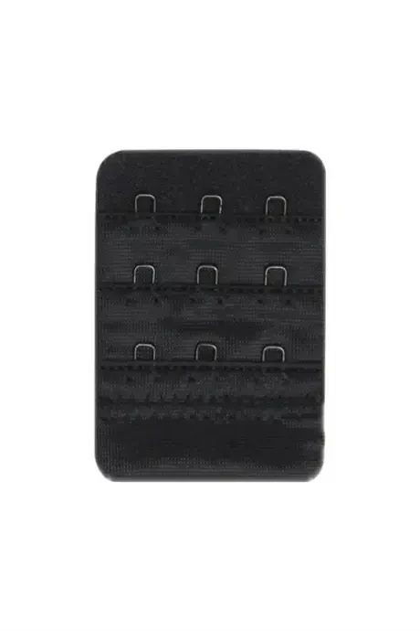 Women Bra Extension Hook 3 Hook Clasp Black 3 Pcs Set Bra Extender - 3