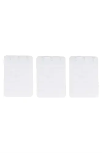 Women Bra Extension Hook 3 Hooks Clasp White 3 Pcs Set Bra Extender - BÜYÜKBEDENIZ (1)