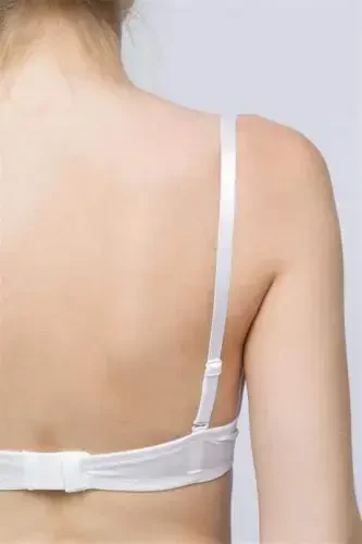 Women Bra Strap White Black Nude 3-Pack Adjustable Non-Slip - 5