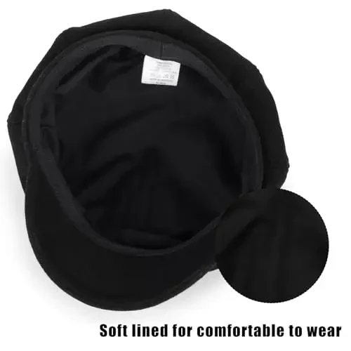 Women Fashion Newsboy Hats Wool Beret Vintage Cabbie Cap Bakerboy Pageboy Winter Hat for Ladies Girls - 5