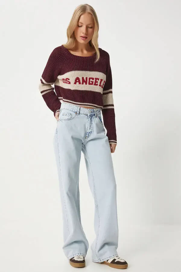 Women Ice Blue Wide Leg Loose Fit Jean UT00018 - 2