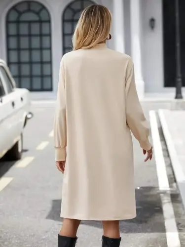 Women Long Sleeve Turtleneck Short Fleece Lined Wetsuit - BÜYÜKBEDENIZ (1)