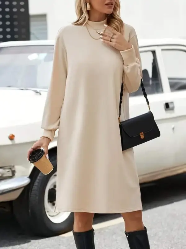 Women Long Sleeve Turtleneck Short Fleece Lined Wetsuit - 3