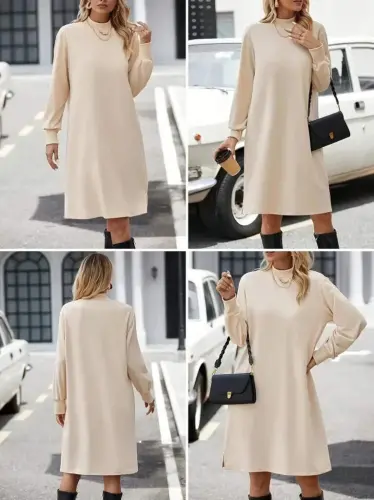 Women Long Sleeve Turtleneck Short Fleece Lined Wetsuit - 6