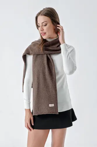 Women Melange Soft Touch Scarf Coffee 23W506 