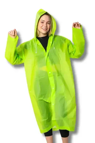Women Men Raincoat Hooded Snap Eva Green Raincoat Bymmrc881r12-Green - BY MARINE (1)