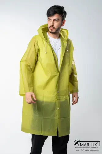 Women Men Raincoat Hooded Snap Eva Khaki Raincoat M21mrc881r06-Khaki - MARLUX (1)