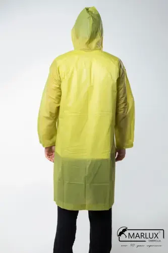 Women Men Raincoat Hooded Snap Eva Khaki Raincoat M21mrc881r06-Khaki - 8