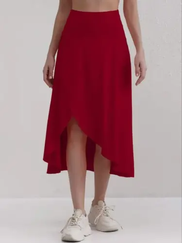 Women Pocket Detail Tights Sandy Skirt - 5