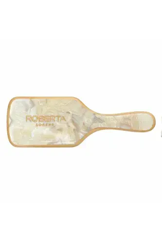 Women Roberta Lorenz Written Acetate Bamboo Hair Comb-Beige - 1
