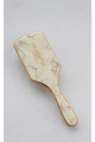 Women Roberta Lorenz Written Acetate Bamboo Hair Comb-Beige - 7