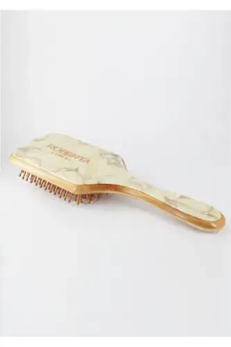 Women Roberta Lorenz Written Acetate Bamboo Hair Comb-Beige - 6