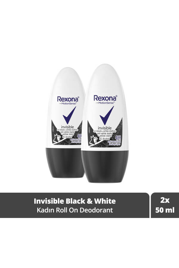 Women Roll On Deodorant Invisible On Black White Clothes 50 ml X2 Pack - 15