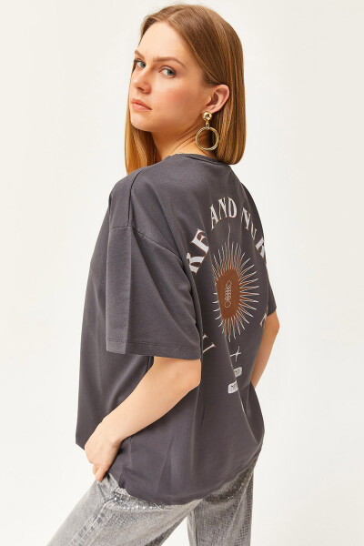 Women Symbol Charcoal Front Back Printed 2 Thread Unisex Oversized T-Shirt TSH-19000696 - 1