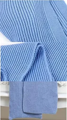 Women Winter 3 in 1 Hooded Hat Scarf Wrap Shawl Crochet Knit Pullover Neckwarmer - 6