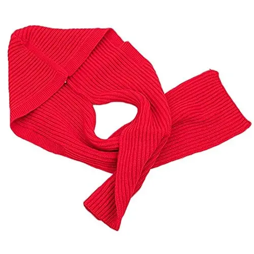 Women Winter 3 in 1 Hooded Hat Scarf Wrap Shawl Crochet Knit Pullover Neckwarmer - 5