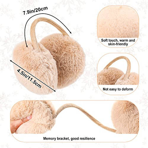 Women Winter Hats Scarf and Gloves Set for Women Including Ear Covers Cold Weather Glove Scarves Hats Knit Beanie Scarf Glove - 10