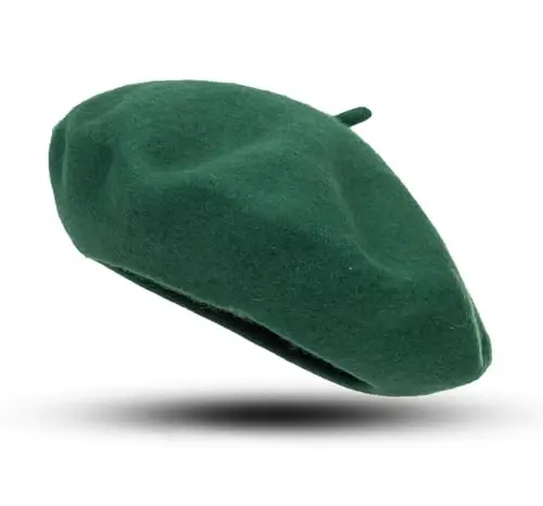 Women Wool Beret Hat, Classic French Artist Hat, Winter Warm Hat for Ladies - 2