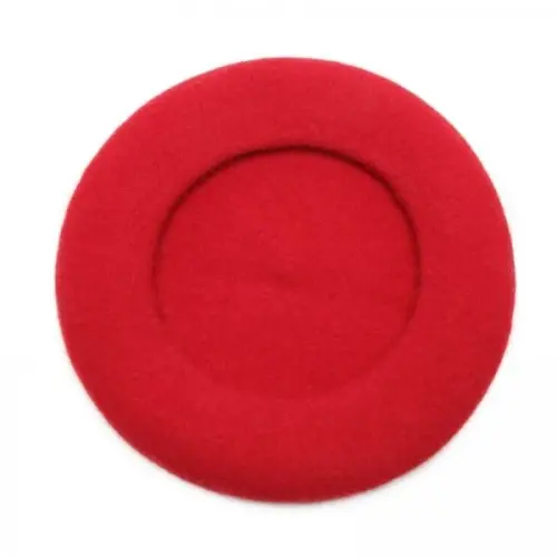 Women Wool Beret Hat, Classic French Style Artist Hat, Solid Color Chic Winter Warm Cap for Girls - 7