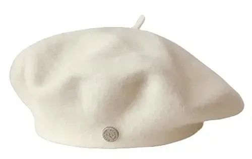 Women Wool Beret Hat Classic French Wool Hat Artist Beret Cap Winter Solid Color French Beanie Cap Hat Vintage Berets - 1