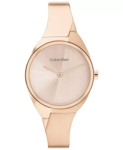 Women's 2-Hand Carnation Gold-Tone Stainless Steel Bangle Bracelet Watch 30mm-Carnation Gold - 1