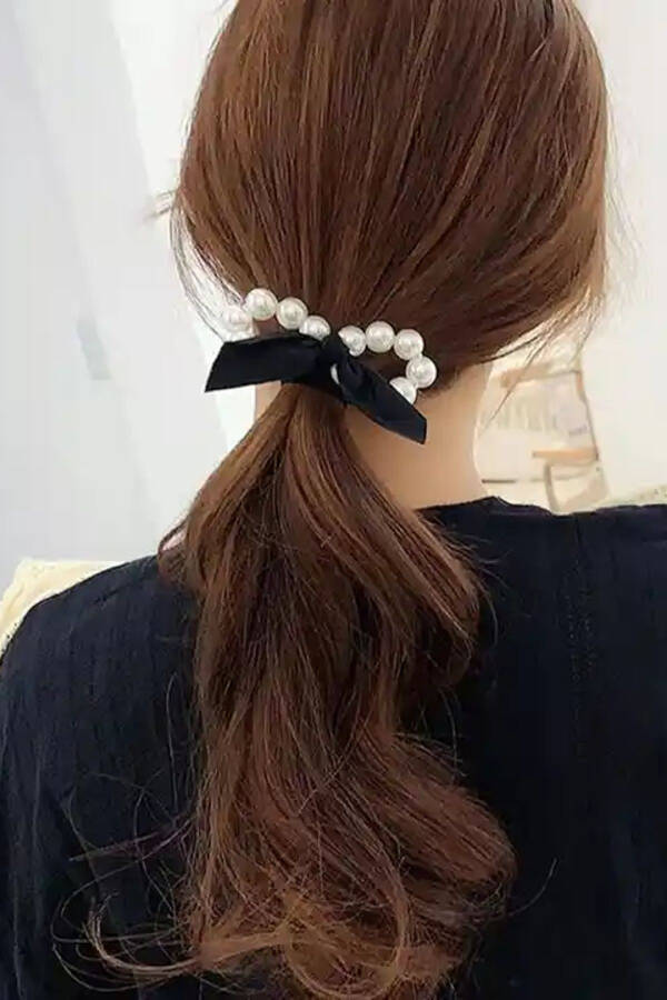 Women's 2 Piece Pearl Infinity Hair Clip Set - 2