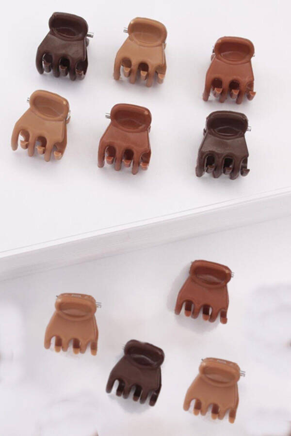 Women's 24-piece Brown Small Hair Clip - 2