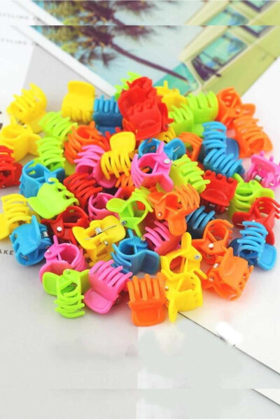 Women's 24-Piece Colorful Hair Clip Set - 1