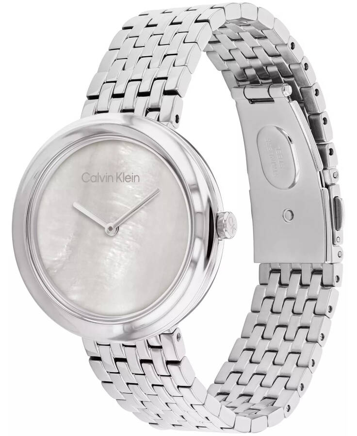 Women's 2H Quartz Silver-Tone Stainless Steel Bracelet Watch 34mm Silver - 2