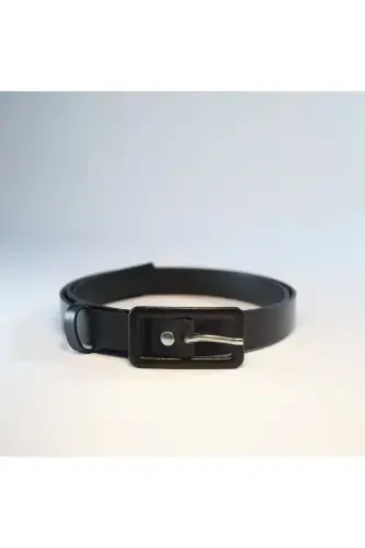 Women's 3-Piece Rectangle Buckle Belt, Pants Belt, Jacket Belt, Dress Belt, Shirt Belt - 7