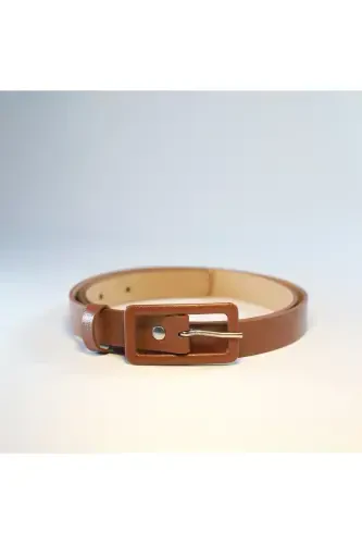 Women's 3-Piece Rectangle Buckle Belt, Pants Belt, Jacket Belt, Dress Belt, Shirt Belt - 8