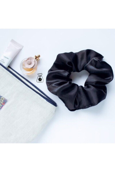 Women's 3-Piece Satin Hair Scrunchie Set Tk0016 - 4