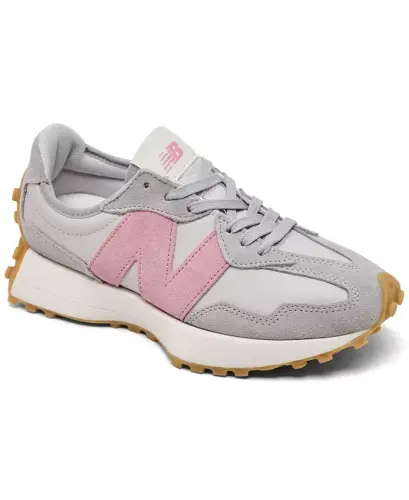 Women's 327 Casual Sneakers from Finish Line - Raincloud, Pink - 1