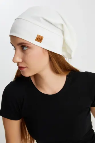 Women's 4 Season Cotton, Stretchy, Ultra Soft Lightweight, Non-Sweating, Rope Detail Knit Hat 