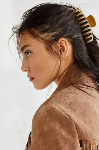 Women's 6-Color XL Claw Clip Set (COLORED CLAW HAIR CLIP 11 CM)-COLORS - 2