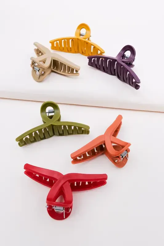 Women's 6-pack Bow Hair Clip Set - Mixed - MONALISA