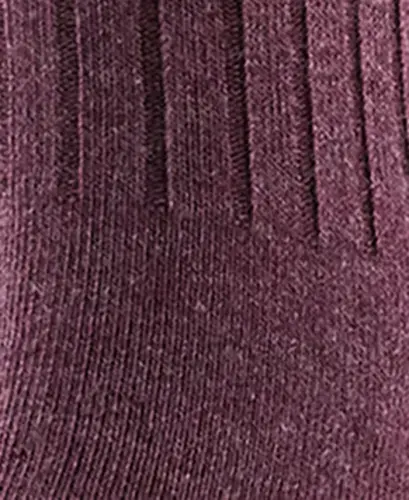 Women's 6-Pack Casual Ribbed Crew Socks - Plum/ Mauve/ Olive Pk - 3