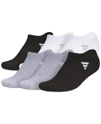 Women's 6-Pk. Superlite 3.0 No Show Socks - Black/Light Grey/White - 1
